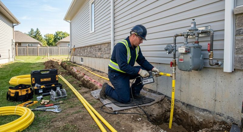 Gas Line Relocation in Fredericksburg, VA